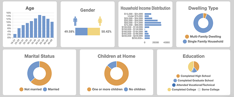 Example of an OnSpot Demographic report